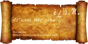 Ócsai Mónika névjegykártya